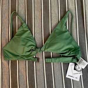 NWT SALTWATER SOLIDS PISMO BRALETTE SWIM TOP M